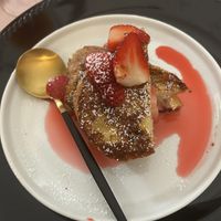 Strawberry stuffed french toast   at All Purpose Vegan in Atlanta