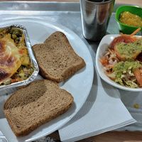 Lasagna veggy style at Govindas Las Nieves in Bogota