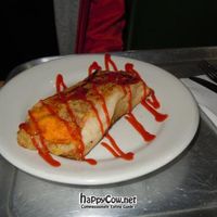 'Crepe': more like an enchilada at Govindas Las Nieves in Bogota