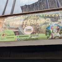 Exterior sign at Govindas Las Nieves in Bogota