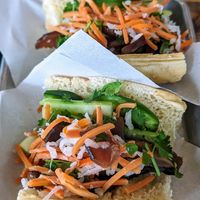 Tofu ban mi, ask for it vegan at Ba's Vietnamese Comfort Food in Albany