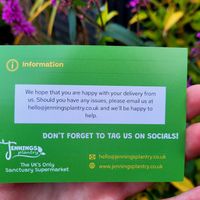 Jennings Plantry Parcel Card. at Jennings Plantry in Ashford