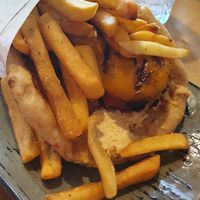 Vegan pita wrap at Nonos in London