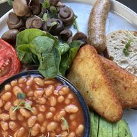 vegan breakfast  at Nonos in London