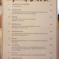 Vegane Karte at ZEN Bar in Erlangen