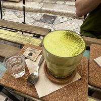 Matcha latte  at Terza Luna in Trani