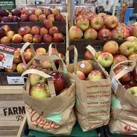 Women Owned Bag Totes of Apples  at Sprouts Farmers Market in Modesto