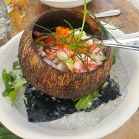 Vegan ceviche at Malibu Farm Restaurant in Malibu
