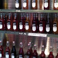 Flavourful siropes to save food from going to waste, in deposit bottles at pickle de winkel in Arnhem