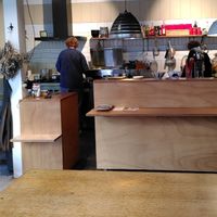 Betsie and Eva at work to prepare the soups at pickle de winkel in Arnhem