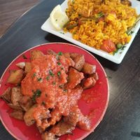 Patatas bravas and Paella at La Casa Flamenca in Portsmouth
