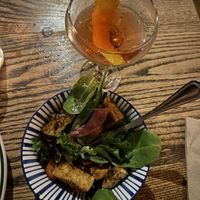Negroni and side salad add tofu   at The Weary Traveler in Madison