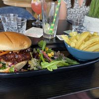 Big Kahuna Burger and Chips   at Jungle Bird in Birmingham