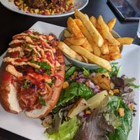 Jackfruit and oyster mushroom sub at Jungle Bird in Birmingham