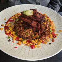 Faux chicken dish at Jungle Bird in Birmingham