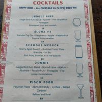 Cocktails at Jungle Bird in Birmingham