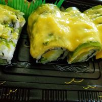 Vegetable yummy roll with mango sauce at Chen's in Carlisle