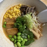 Yummy vegan option. Ask for no egg    at Ramen Alley in Columbus