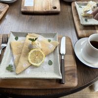 Lemon crepe  at Yasai Cafe Meguri in Nikko