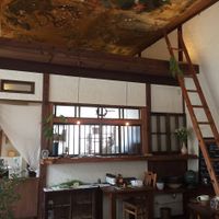 Restaurant interior at Yasai Cafe Meguri in Nikko