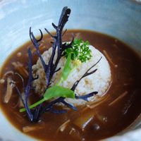 Rice with mushrooms   at Yasai Cafe Meguri in Nikko