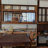 A table at Yasai Cafe Meguri in Nikko