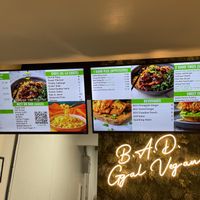 All of the options are vegan.  at B.A.D. Gyal Vegan in Marietta