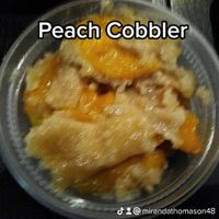 Peach Cobbler at B.A.D. Gyal Vegan in Marietta