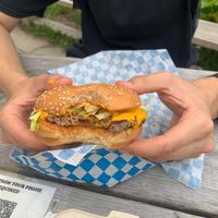 Vegan Smash Burger at Lemon Dogs in Halifax