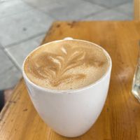 Oat latte   at Savoy Cafe and Deli in Santa Barbara