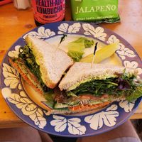 Veggie sandwich w/o cheese at Savoy Cafe and Deli in Santa Barbara