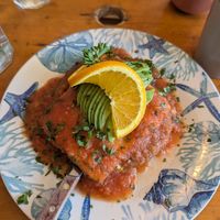 Vegan Tofu Rancheros at Savoy Cafe and Deli in Santa Barbara