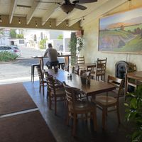 Patio in back  at Savoy Cafe and Deli in Santa Barbara