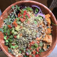 Salad bar at Savoy Cafe and Deli in Santa Barbara