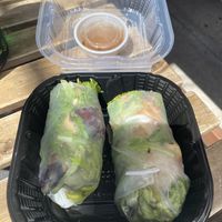 tofu spring roll with peanut sauce  at The Asian Kitchen in Tampa