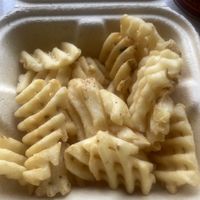 Waffle fries    at Pure Grit BBQ in New York City