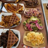 Menu Sampler at Pure Grit BBQ in New York City