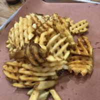 Waffle fries   at Pure Grit BBQ in New York City