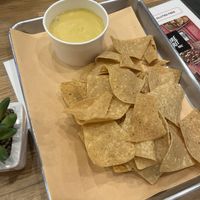 chips and queso  at Pure Grit BBQ in New York City