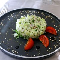 Menu vegan: appetizer at La Table d'Elisa in Compiegne