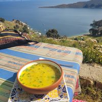 amazing views!😁 at Pachamama in Isla Del Sol