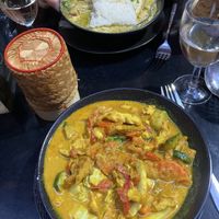 Green and Yellow curry with tofu.    at LE Banthai in Nice