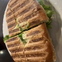 Toasted panini with avocado, tomato and cucumber  at Coffee Fellows - Shangri-la in Ulaanbaatar