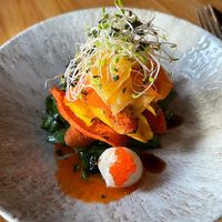 Charred carrot (vegan version)   at Ravintola Filipof in Joensuu