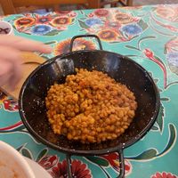 Cazuelitas with lentils  at Taquería Las Calacas in Gijon