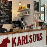 Interieur mit Wochenkarte Februar 2025   at Karlsons Skandinavische Köstlichkeiten in Hamburg