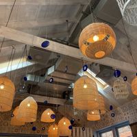 Hanging Evil Eyes  at Megan's at The Old Bell in St Albans