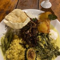 Veggie buffet   at Rice 'n' Curry in Trincomalee