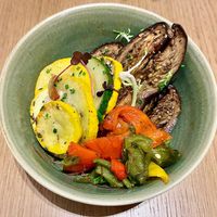Grilled vegetables  at Flow in Dubai