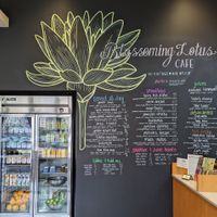 menu at Blossoming Lotus in Portland